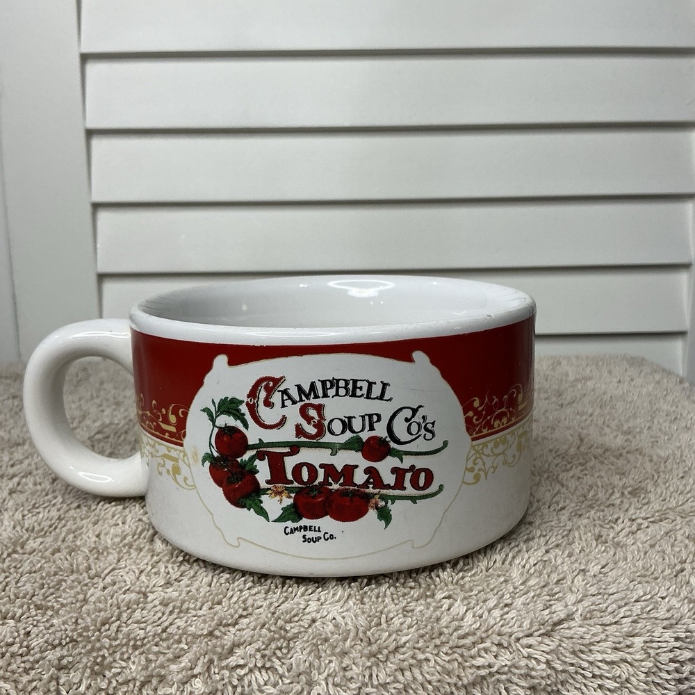Vintage 2000 Campbell Soup Co's TOMATO‎ SOUP 10 Ounce MUG Cup BOWL